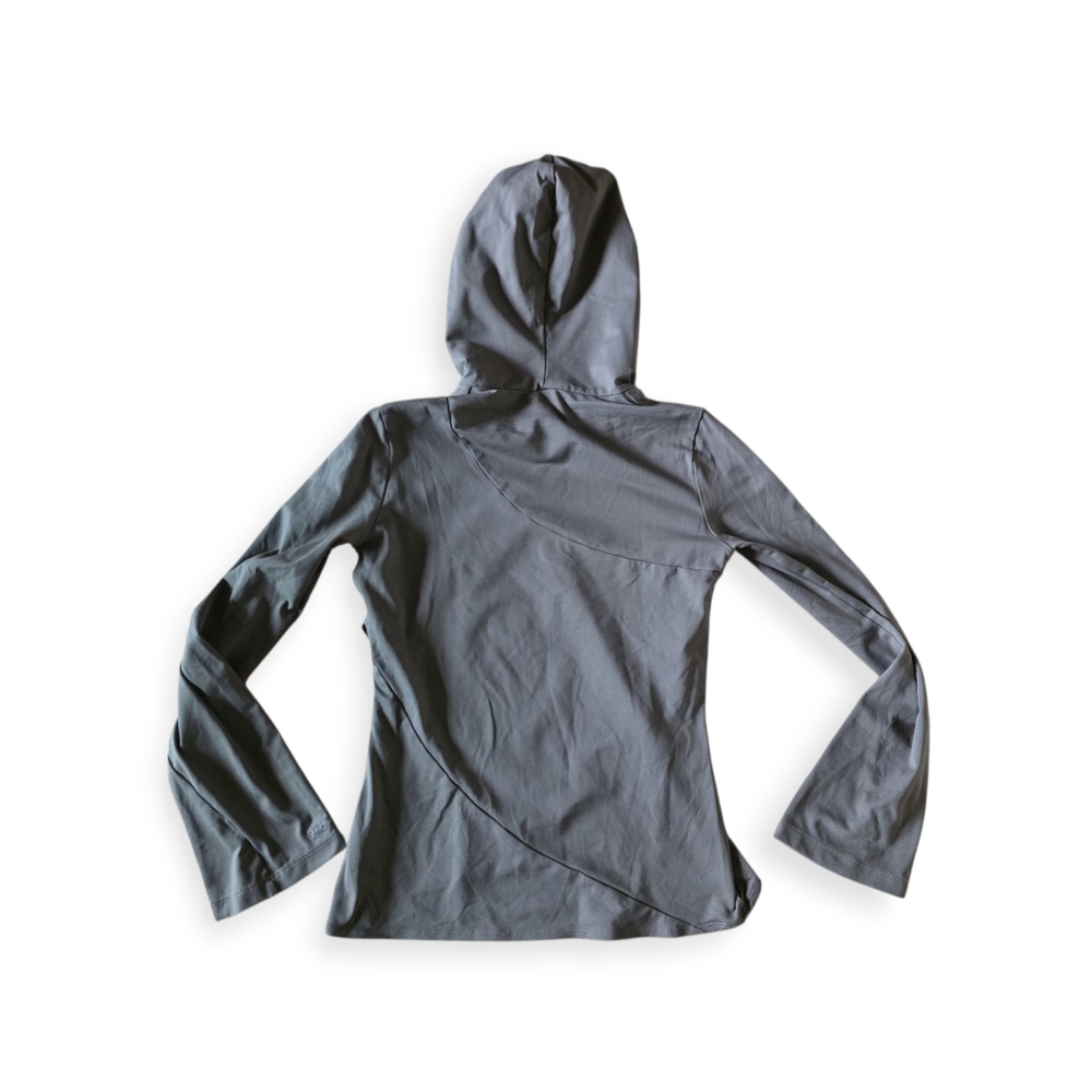 Patagonia Tiered Ruffle Hooded Long Sleeve Top Size XS EUC Olive Green - Picture 6 of 6
